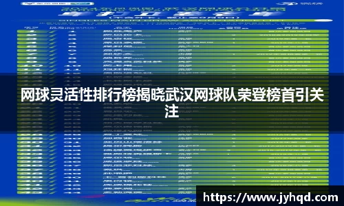 网球灵活性排行榜揭晓武汉网球队荣登榜首引关注